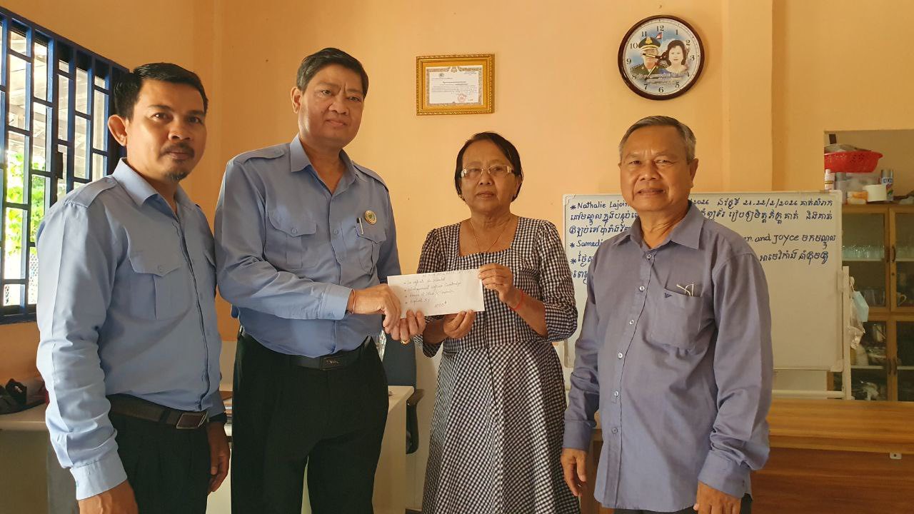 CHRC Receives Funding from Ms Chhouk Seiha, Director of the Cambodian Child Development Organization, for Heroic Soldiers